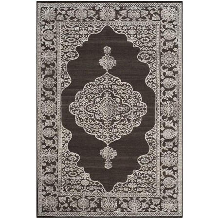 Safavieh 6 x 9 ft. Chester Hand Knotted Rectangle Area Rug Brown & Linen CHS546B-6
